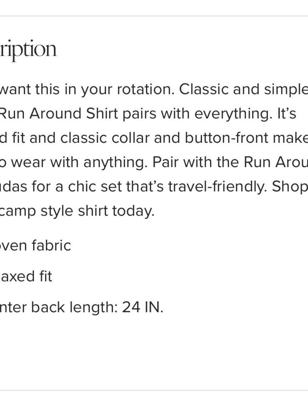 Cabi Run Around Shirt - Picture 6 of 6